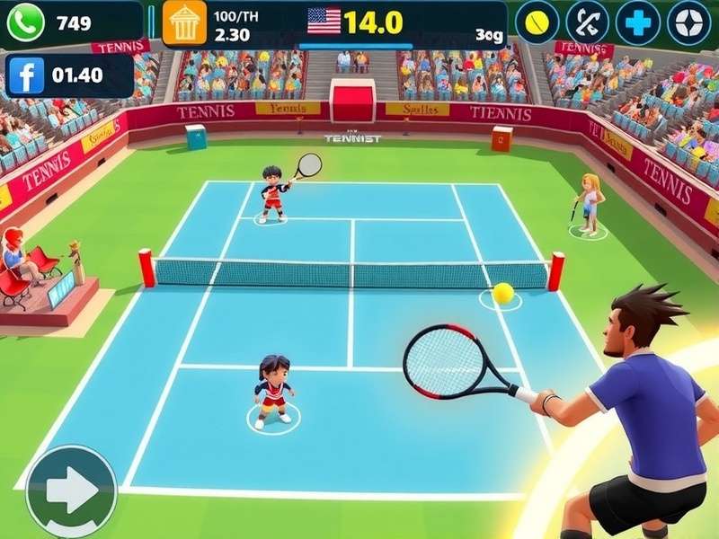 Tennis Titans Clash Gameplay Screenshot